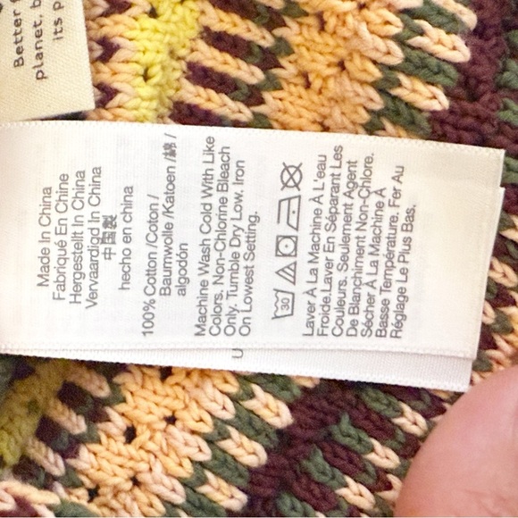 Madewell Crochet Janson Sweater Tank in Rainbow Stripe M - Picture 6 of 7